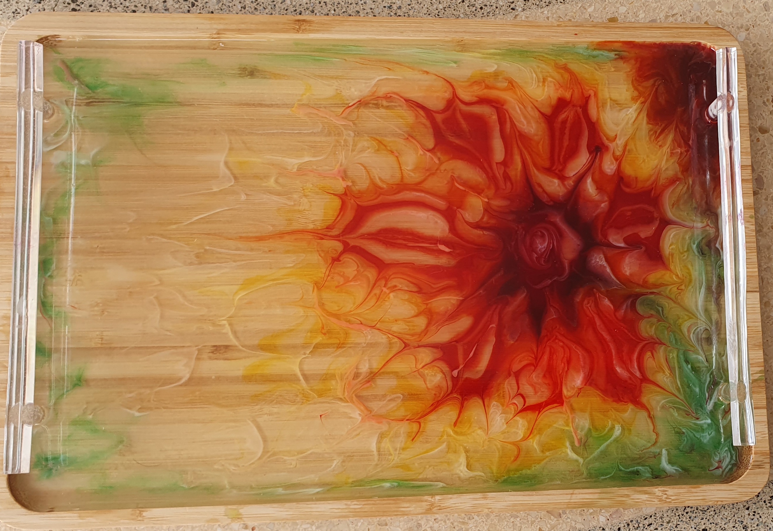 Bandeja decorativa com tigelas