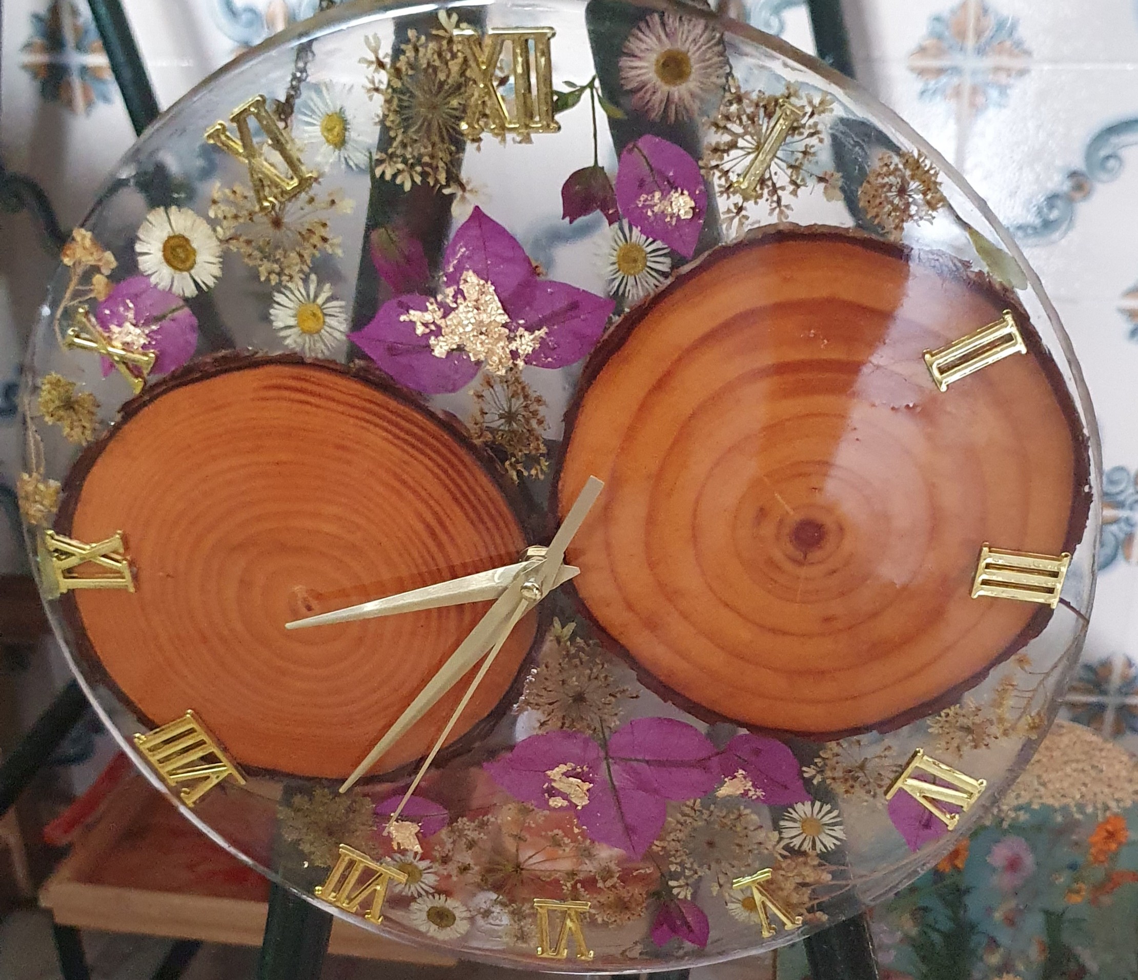 Relógio de parede artesanal