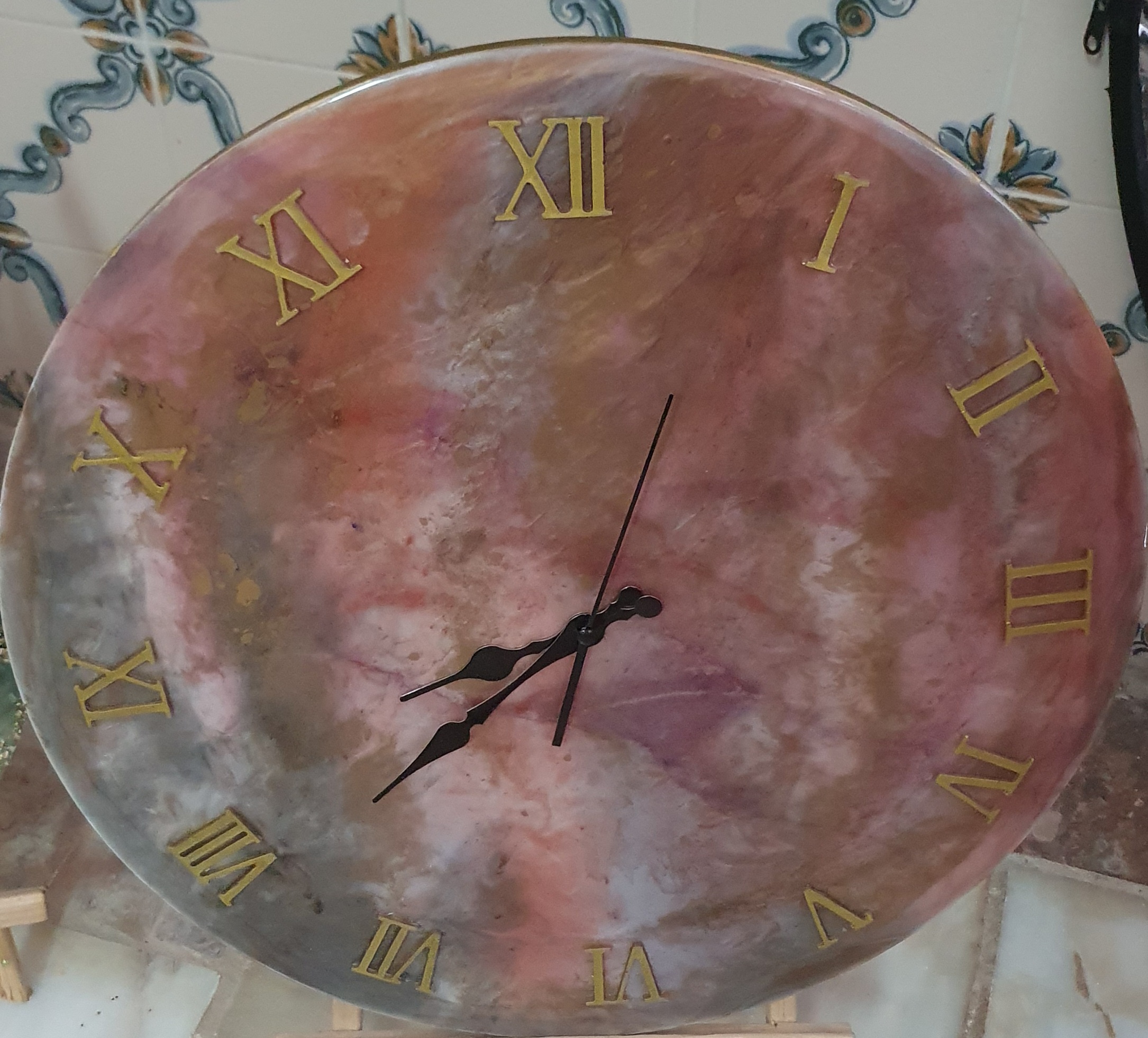 Relógio de parede artesanal