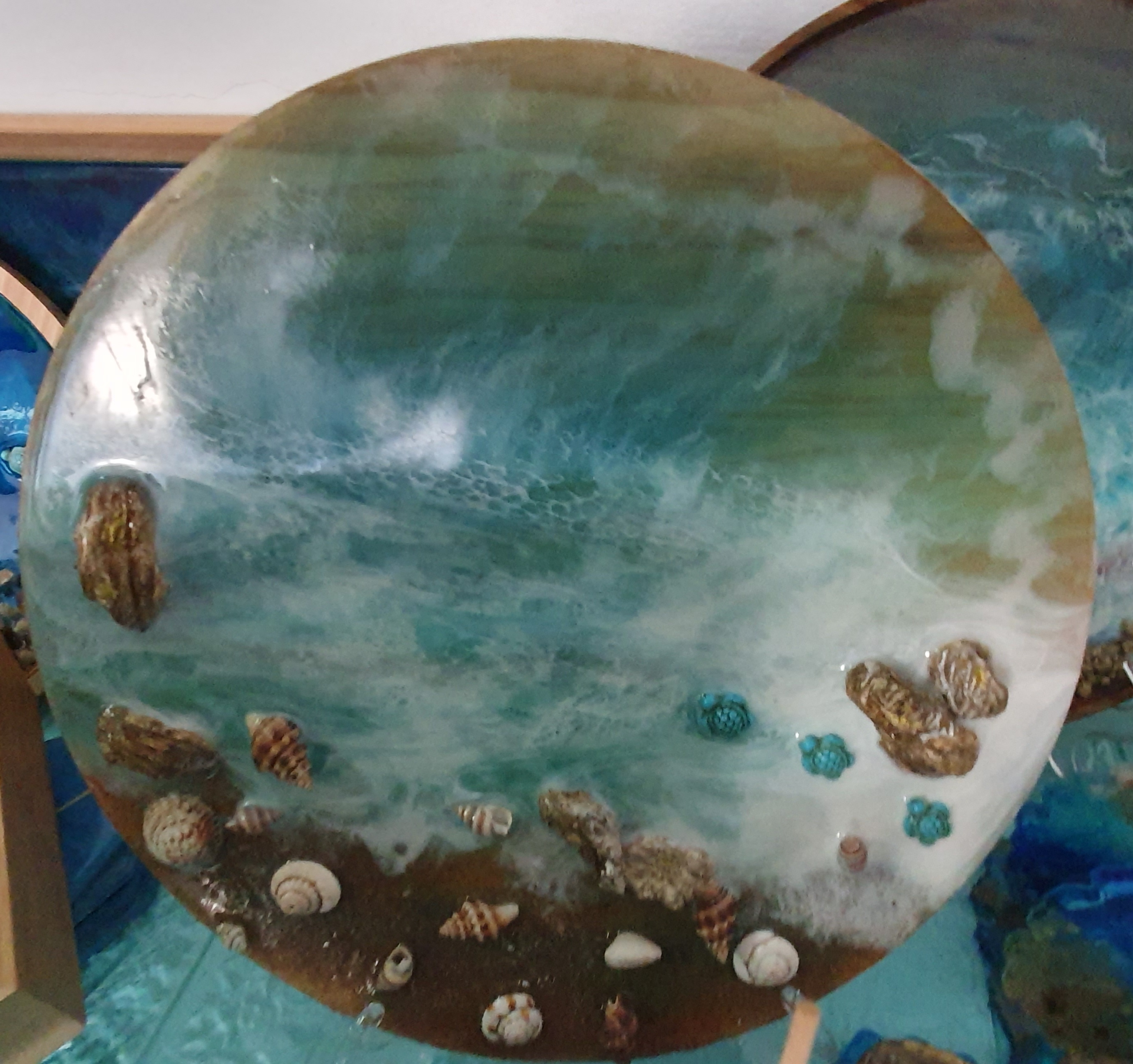 Quadro Decorativo Praia em Resina