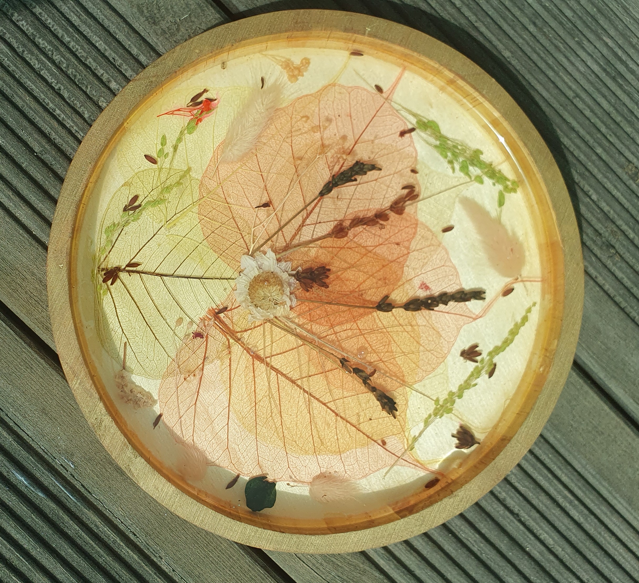 Bandeja decorativa artesanal