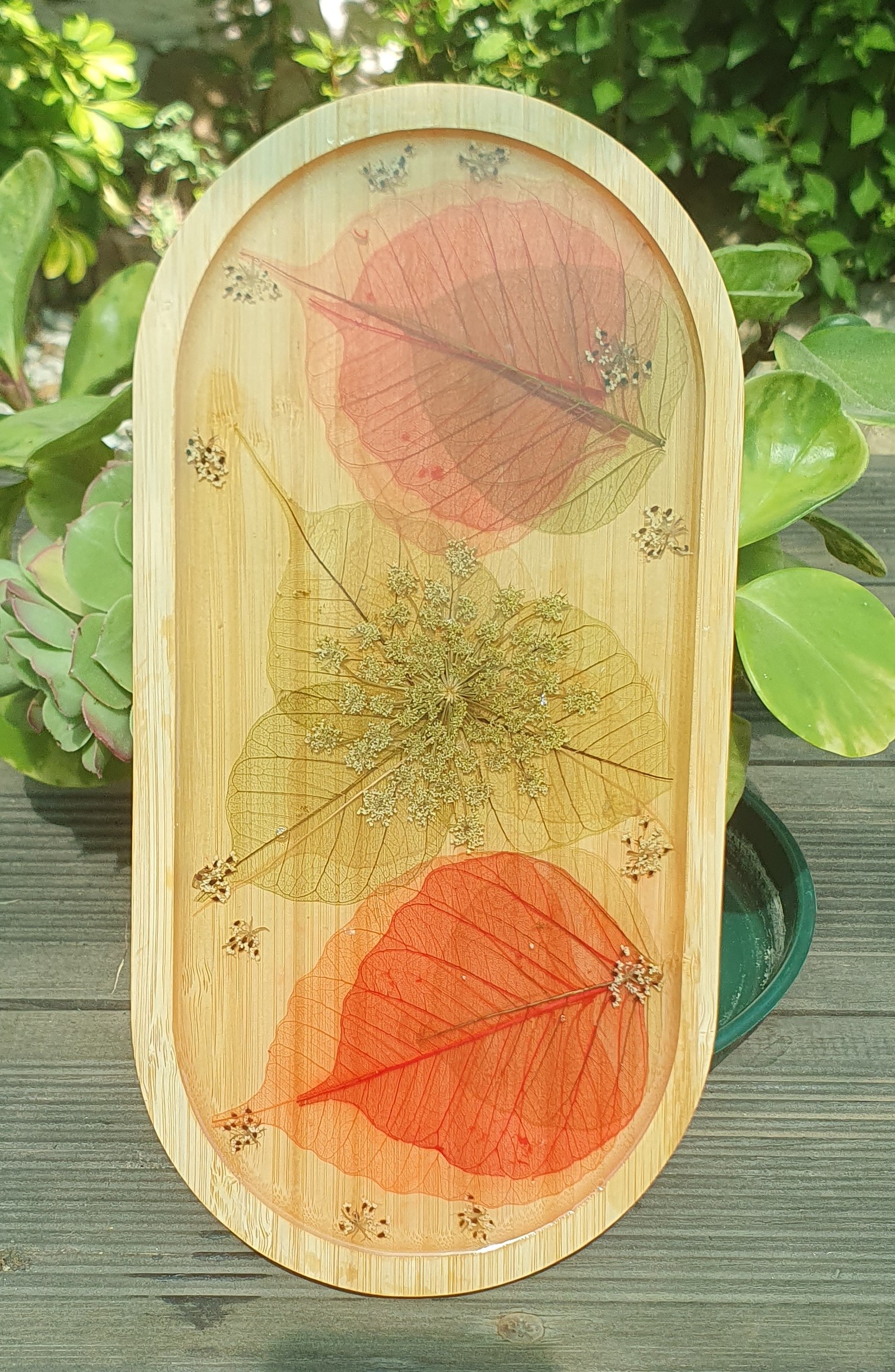 Bandeja Decorativa de Bambu