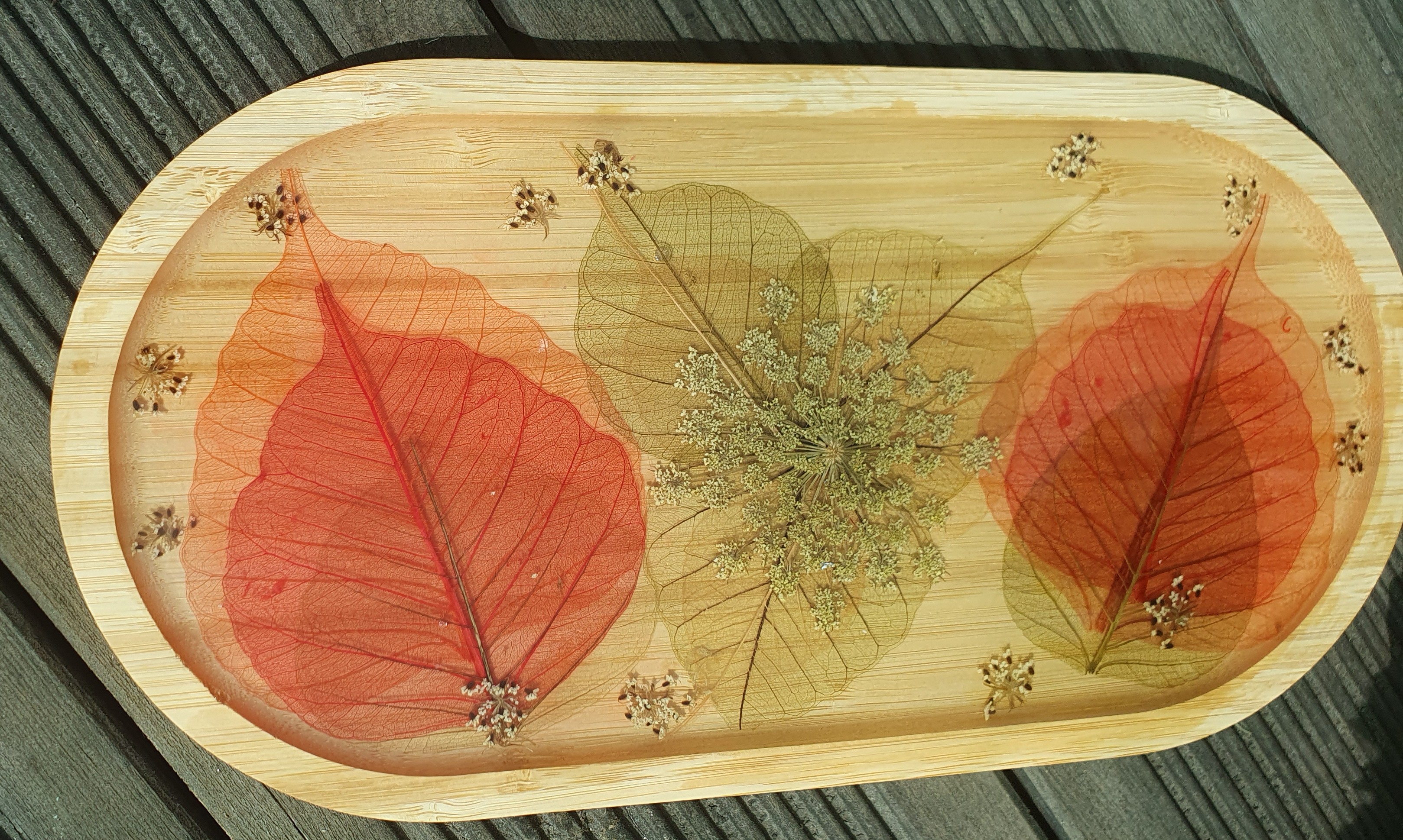 Bandeja Decorativa de Bambu