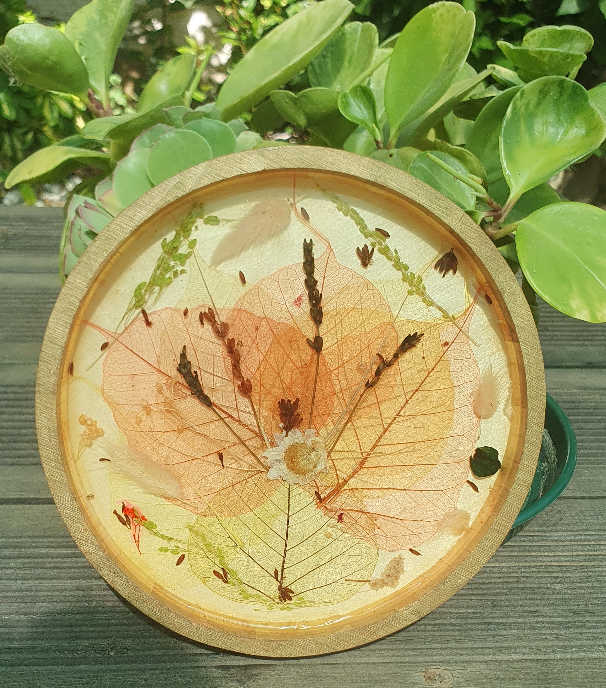 Bandeja decorativa artesanal