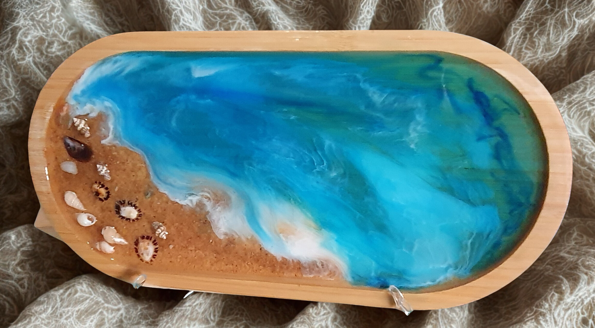 Bandeja Decorativa Oceano em Resina