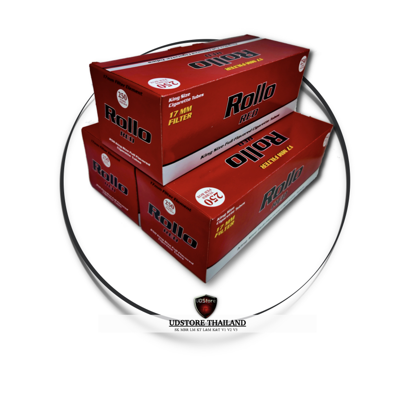 ก้นกรองมวนเปล่า A1-Rollo แดง บรรจุ 250มวน