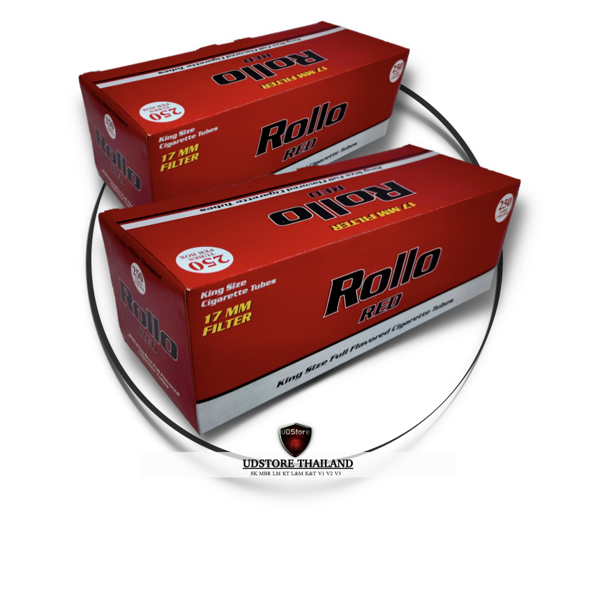 ก้นกรองมวนเปล่า A1-Rollo แดง บรรจุ 250มวน