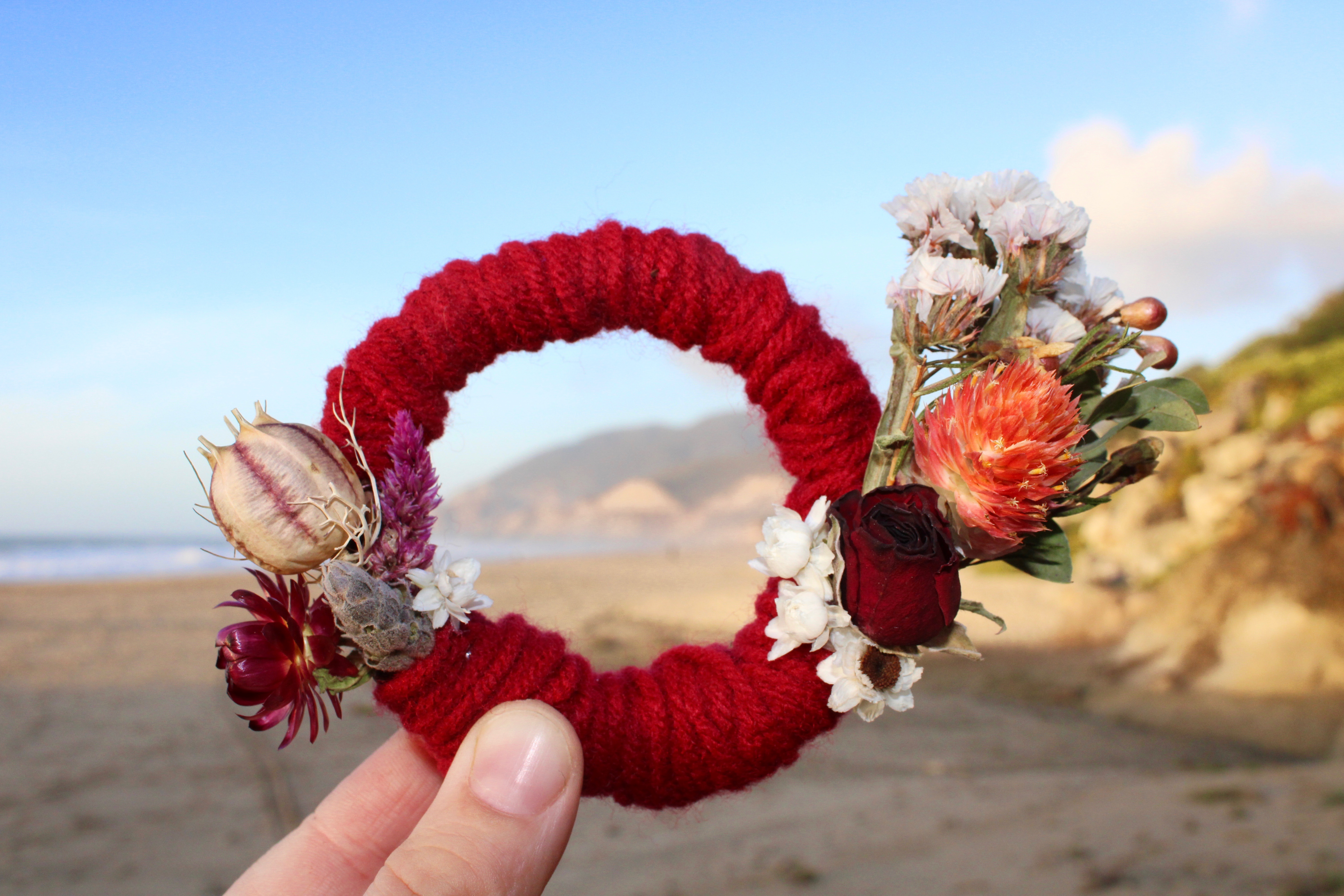 Mini Dried Flower Wreath
