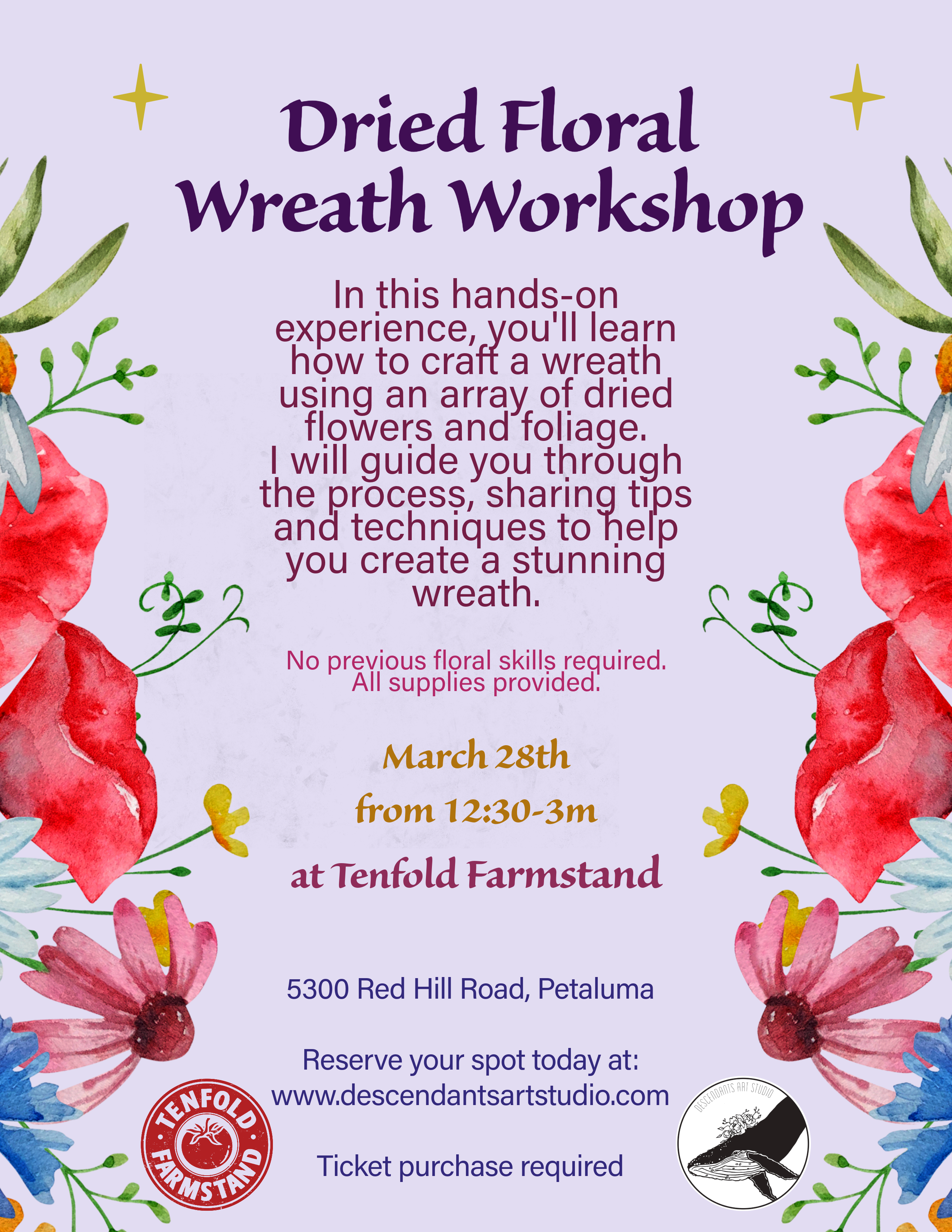 Dried Floral Wreath Workshop