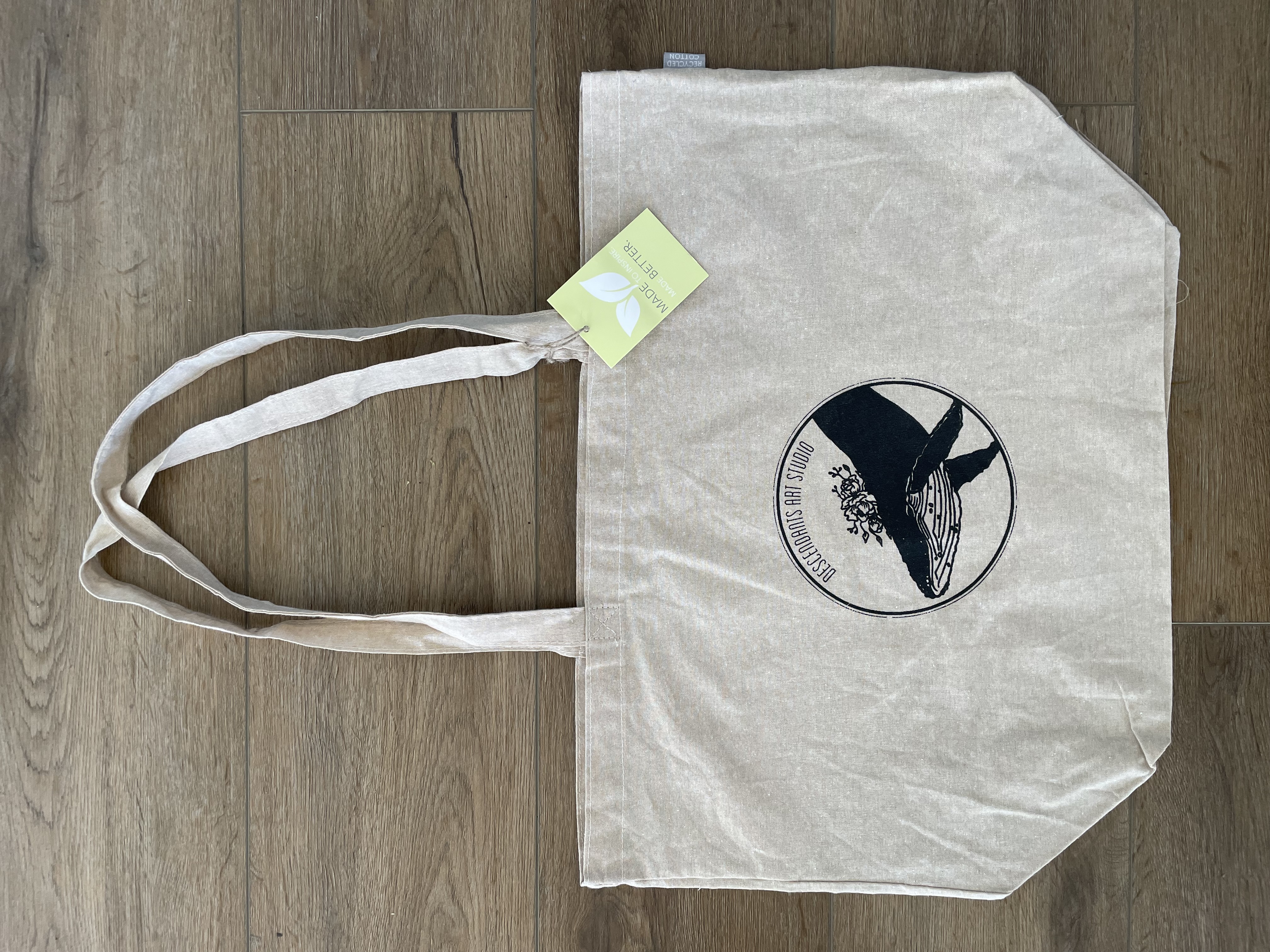 Canvas Tote Bag with Descendants Art Studio Logo