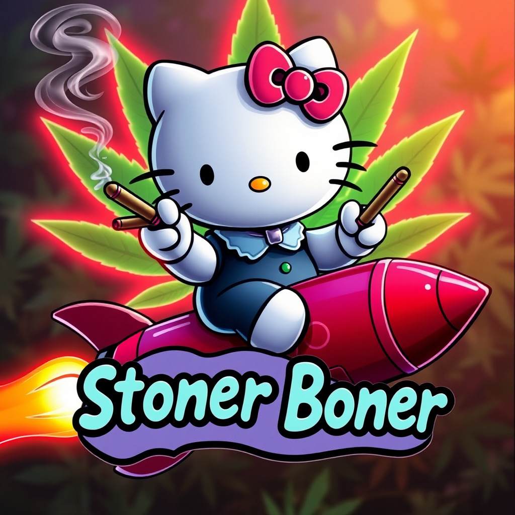 Hello Kitty Stoner Boner t-shirt