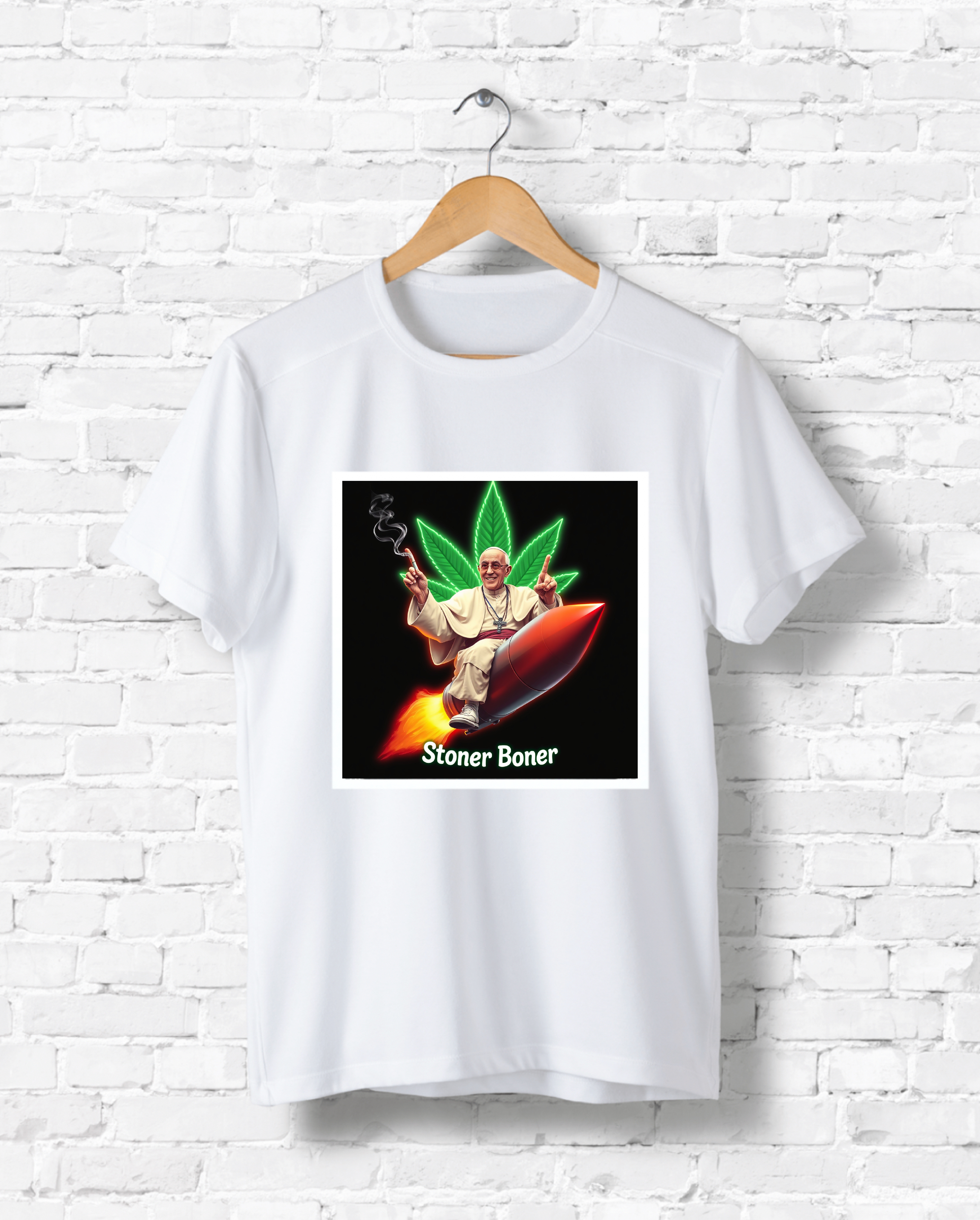 Pope Stoner Boner t-shirt