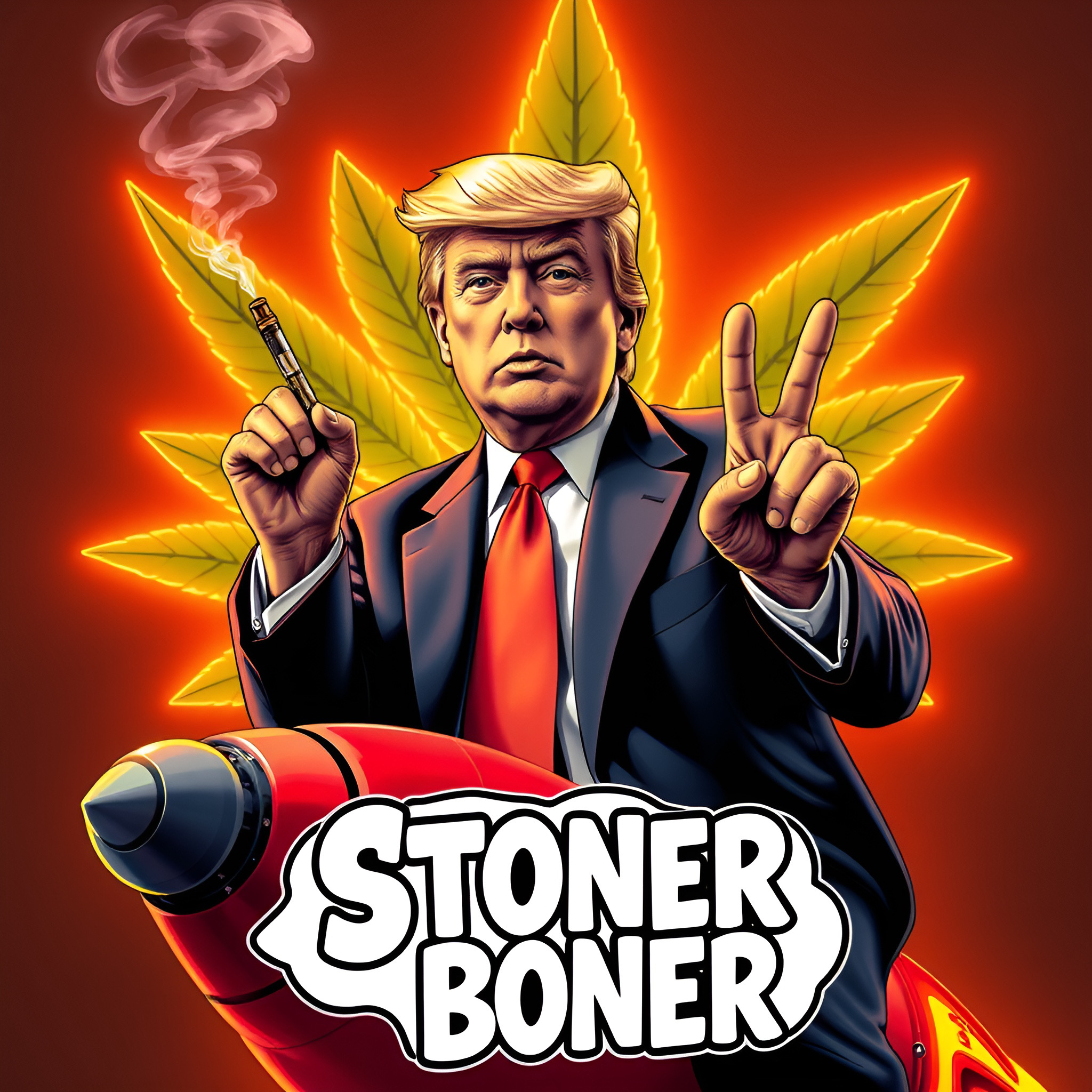Trump Stoner Boner Hoodie