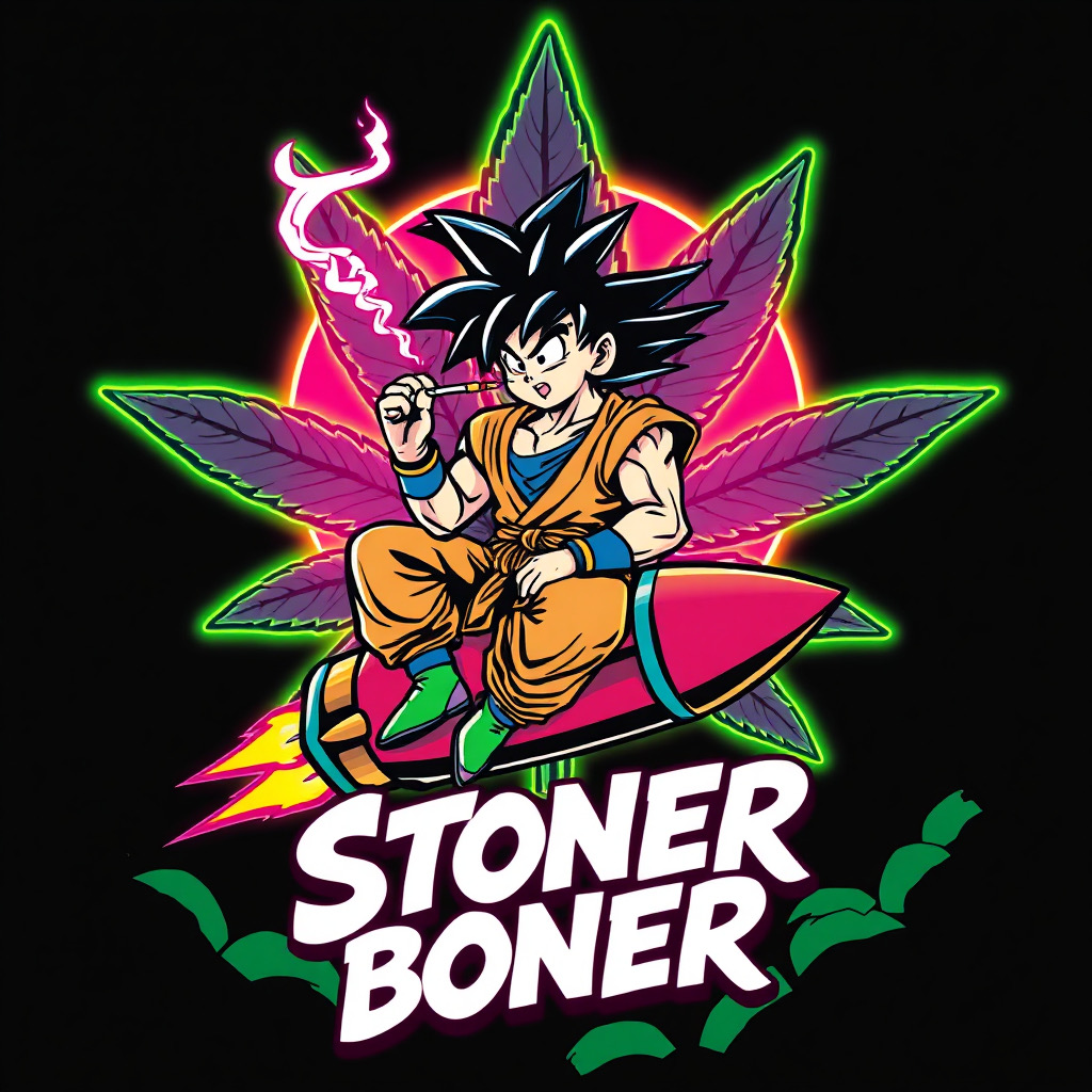 Goku Stoner Boner t-shirt