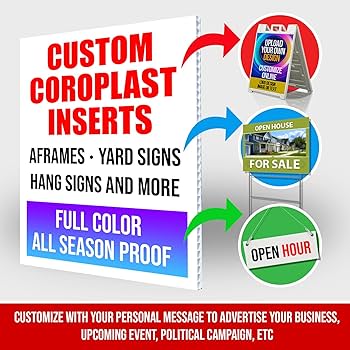 Corrugated Plastic Pre-Cut -18″ Flute