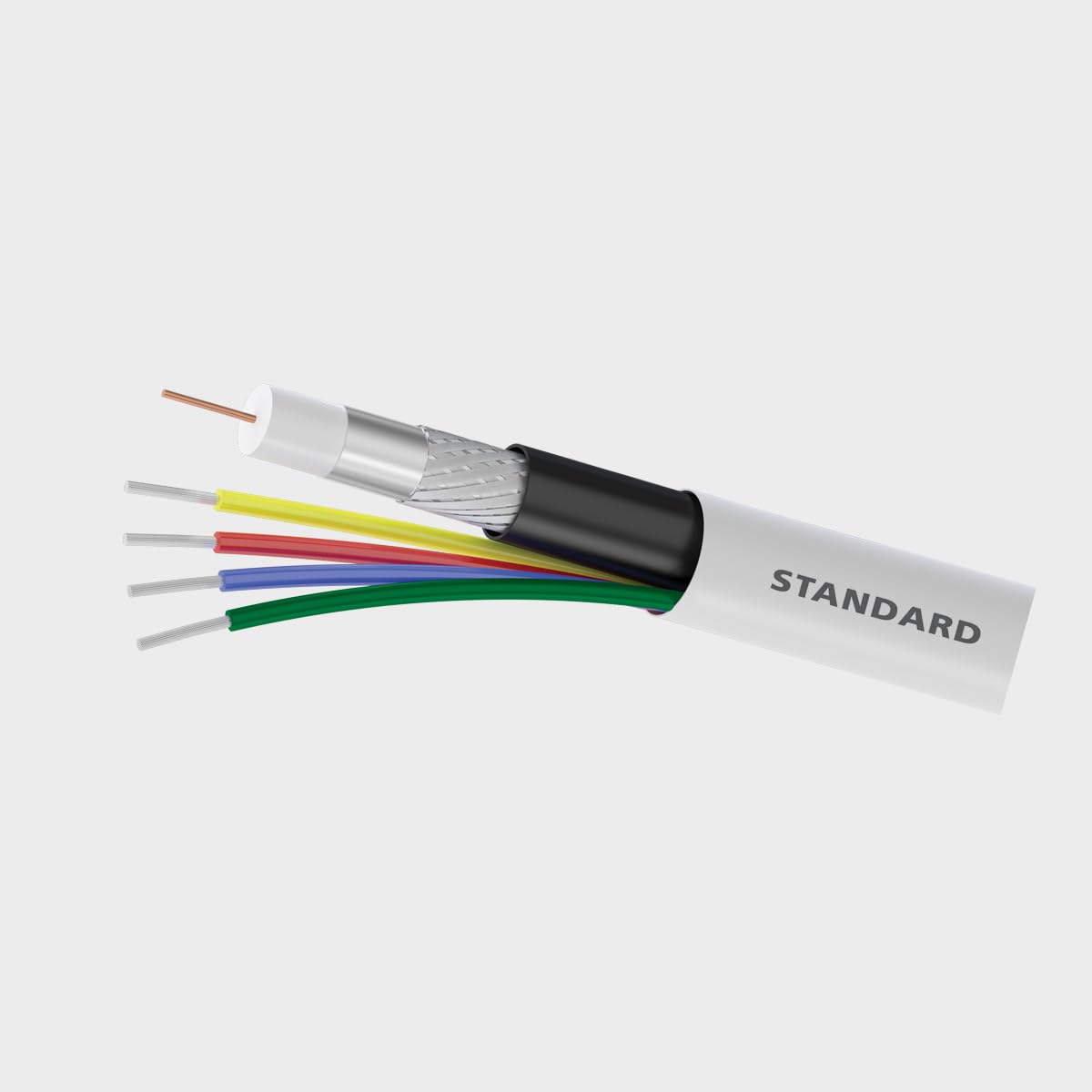 CC TV indoor 4+1 Standard Multi-Core Cable 90'mtr.