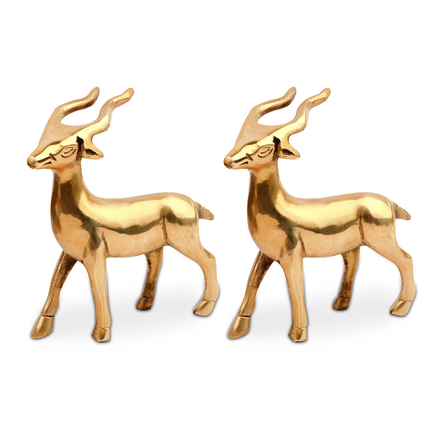 Brass Small Deer Pair 