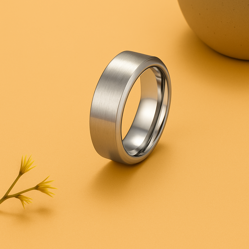 Classic Steel Ring (Pack Of 2)