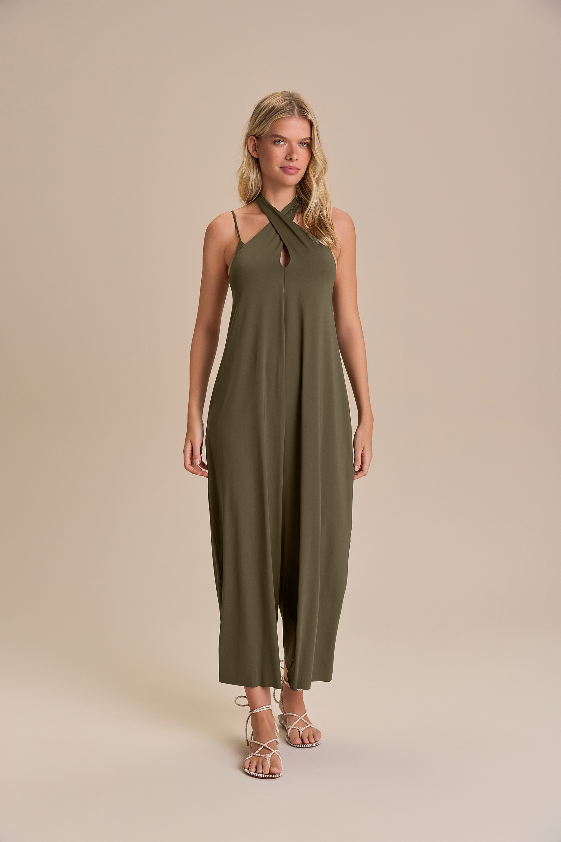 Wide Halter Jumpsuit