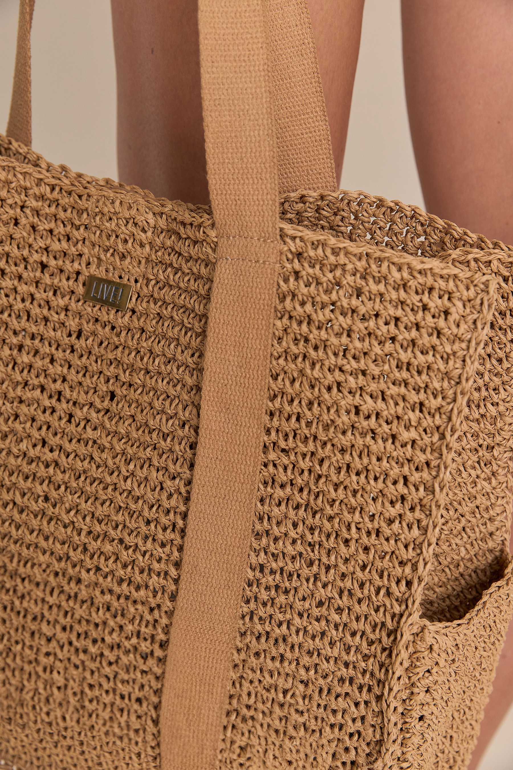 Natural Straw Beach Bag 