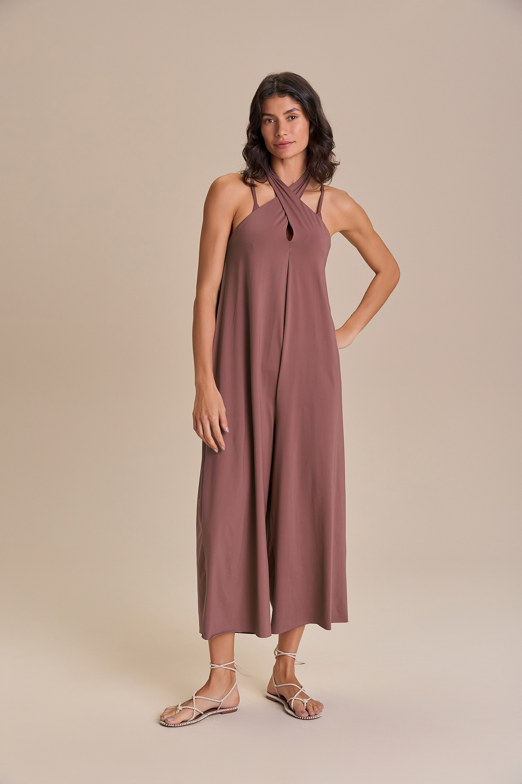 Wide Halter Jumpsuit