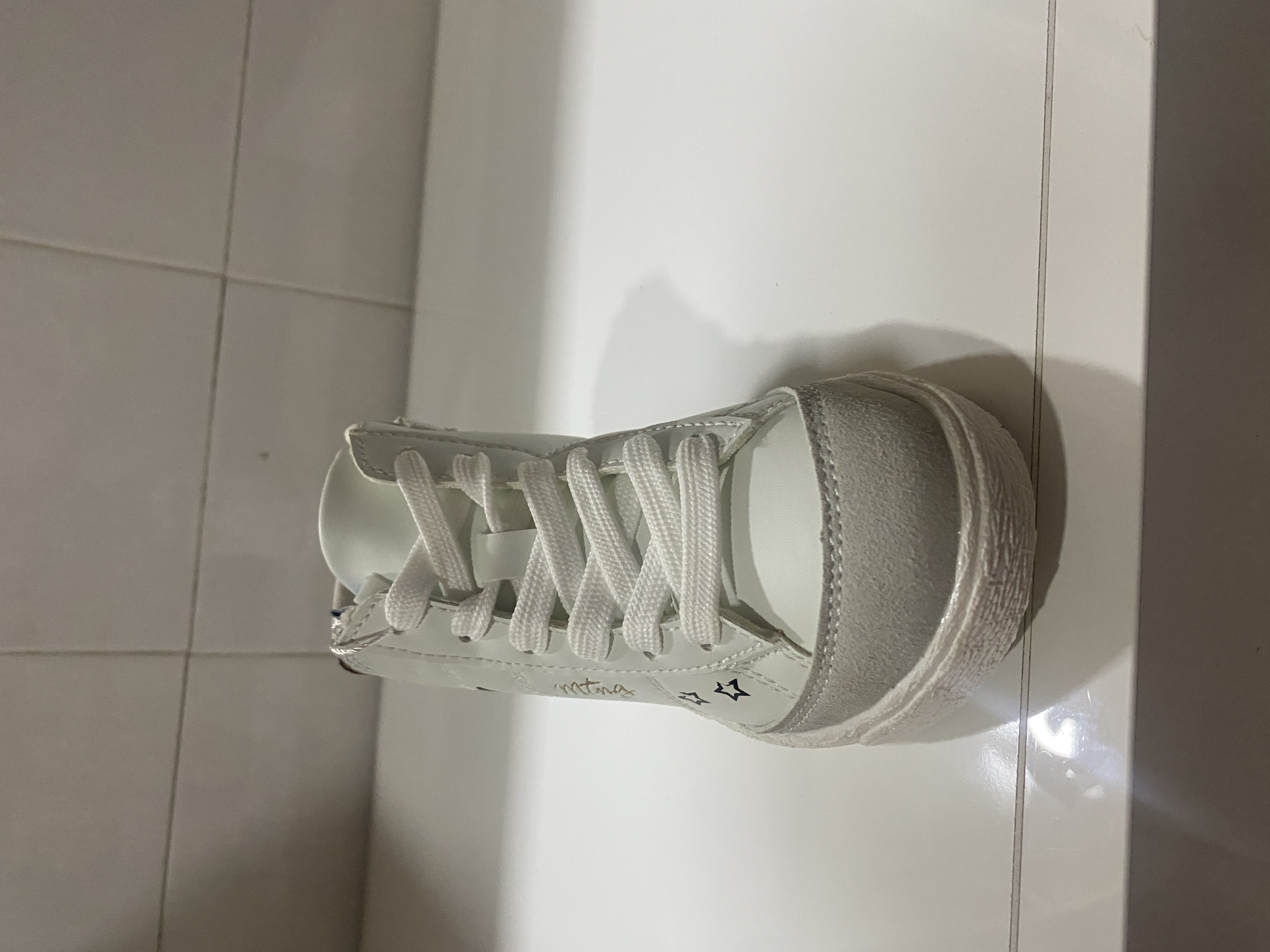 Zapatilla alta blanca