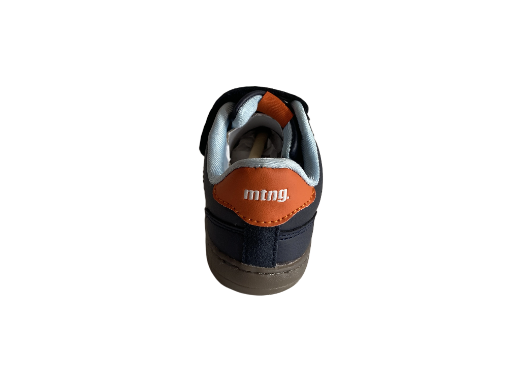 ZAPATILLA MUSTANG MARINO CON NARANJA