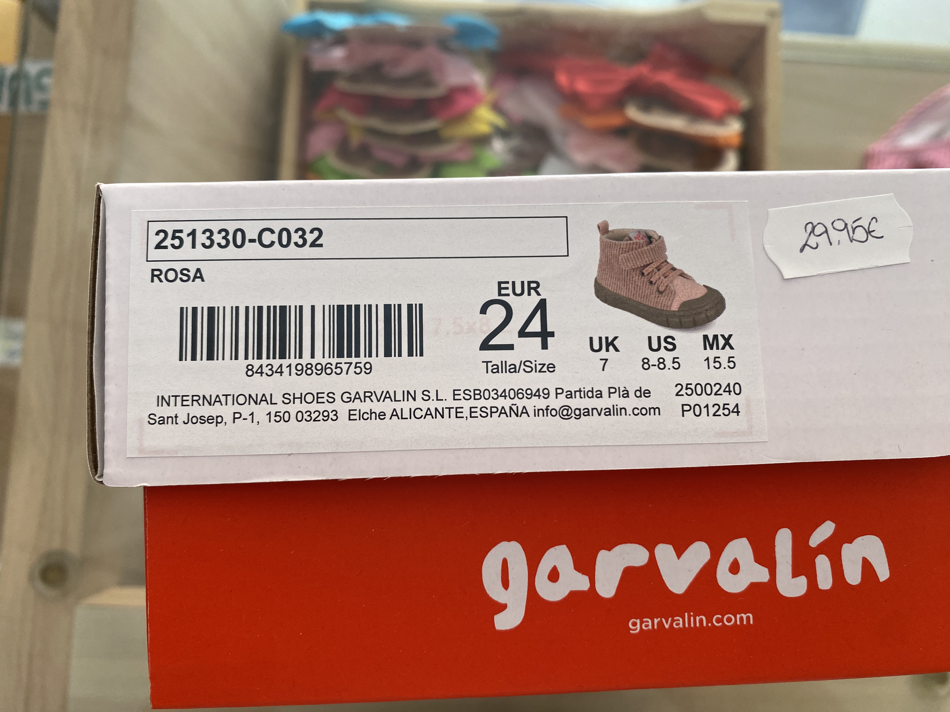 Botín infantil rosa