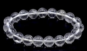 Bracelet Cristal de Roche perles 10mm