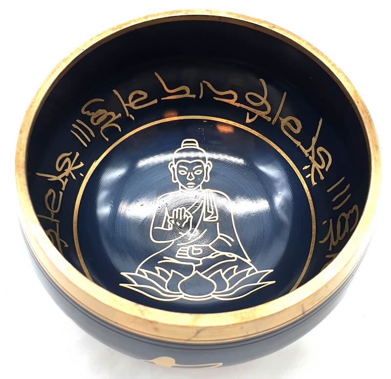 Bol Chantant Aluminium Bouddha 12cm