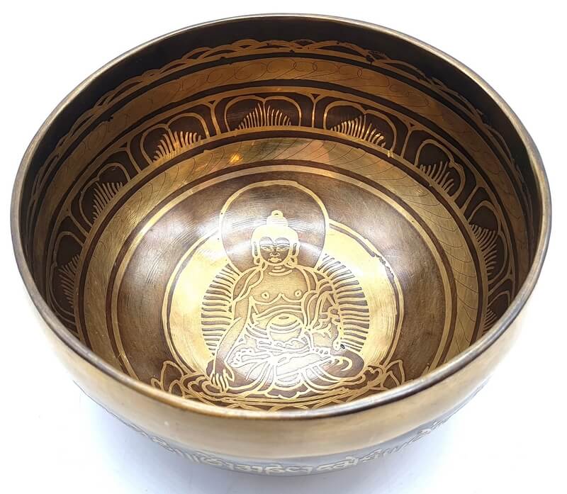 Bol Chantant Tibétain Bouddha 15cm