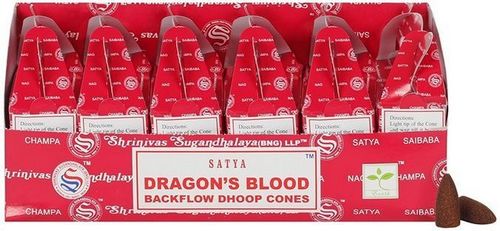 Backflow Cônes Satya Sang de Dragon 6pcs