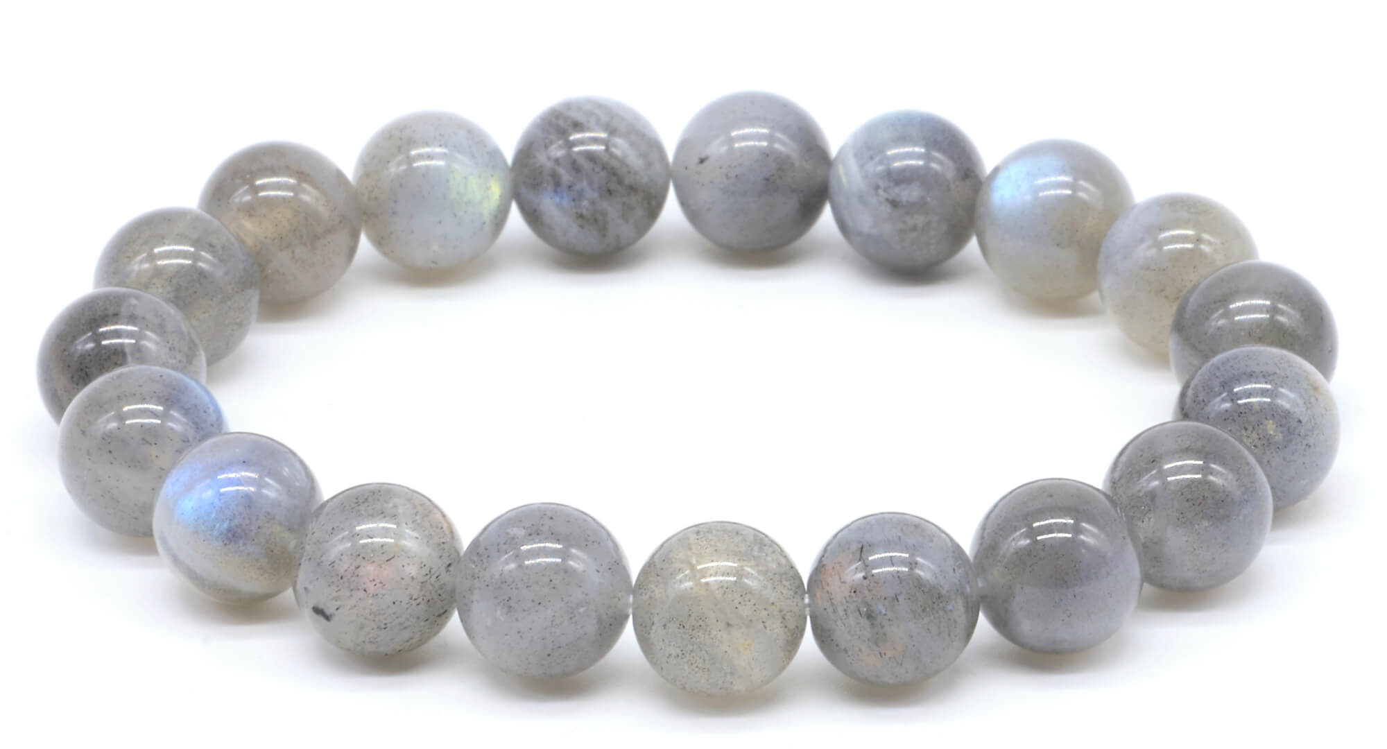 Bracelet Labradorite 'AA' perles 10mm