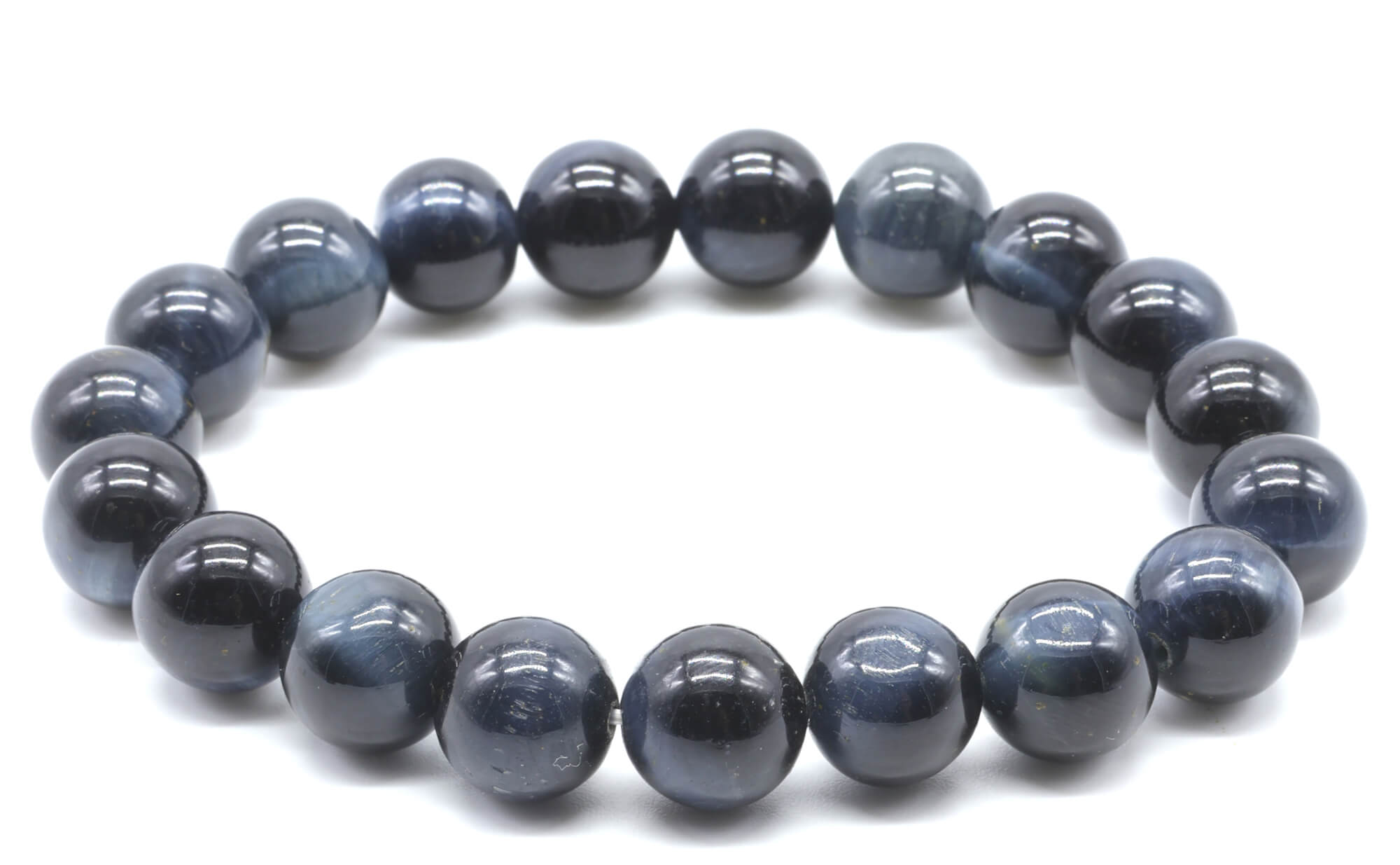 Bracelet Oeil de Faucon 'AA' perles 10mm