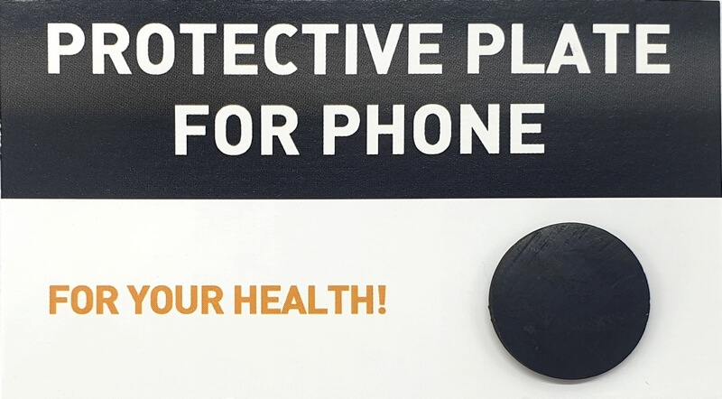 Plaque Shungite Téléphone Ronde 2cm