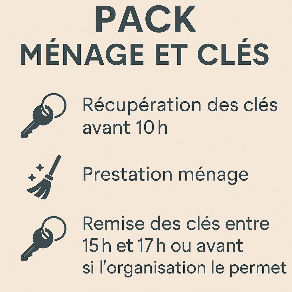 Pack Ménage et Clés – Studio de moins de 20m²