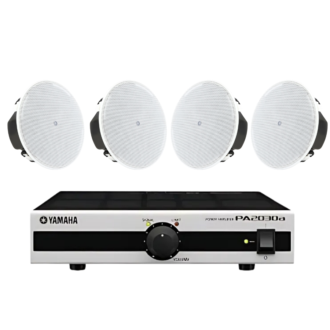Yamaha Kit de 4 Altavoces de Plafon + Amplificador