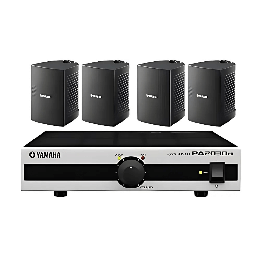 Yamaha Kit de 4 Altavoces de Pared + Amplificador
