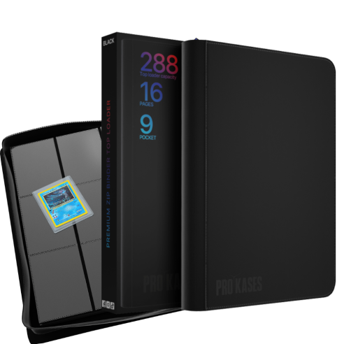 Zip Binder Noir capacité / 288 toploaders