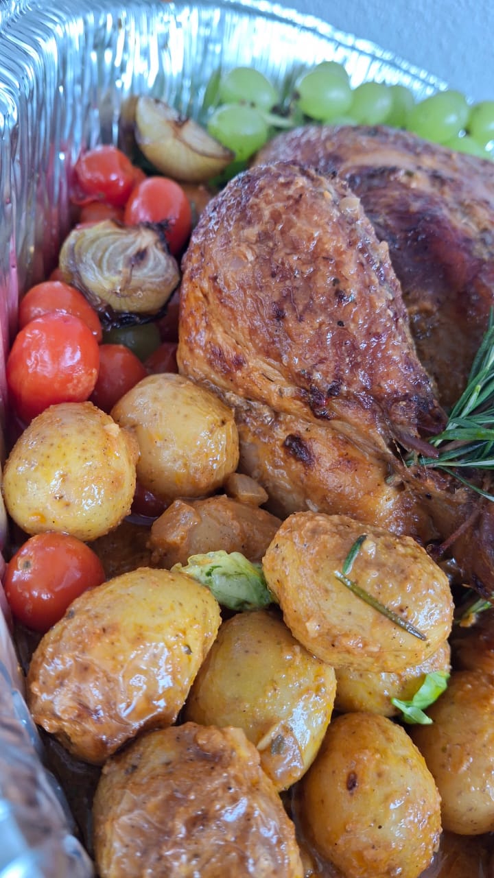 sobrecoxa recheada com alho poro 1,2kg