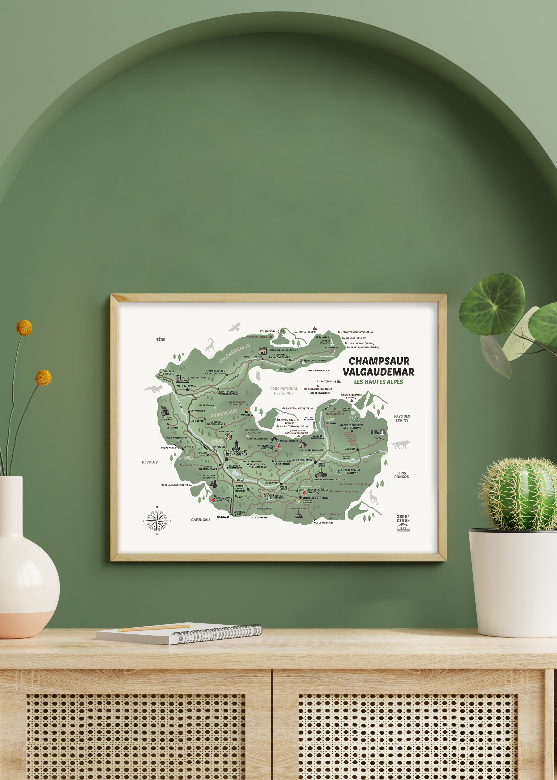 LA CARTE DU CHAMPSAUR VALGAUDEMAR