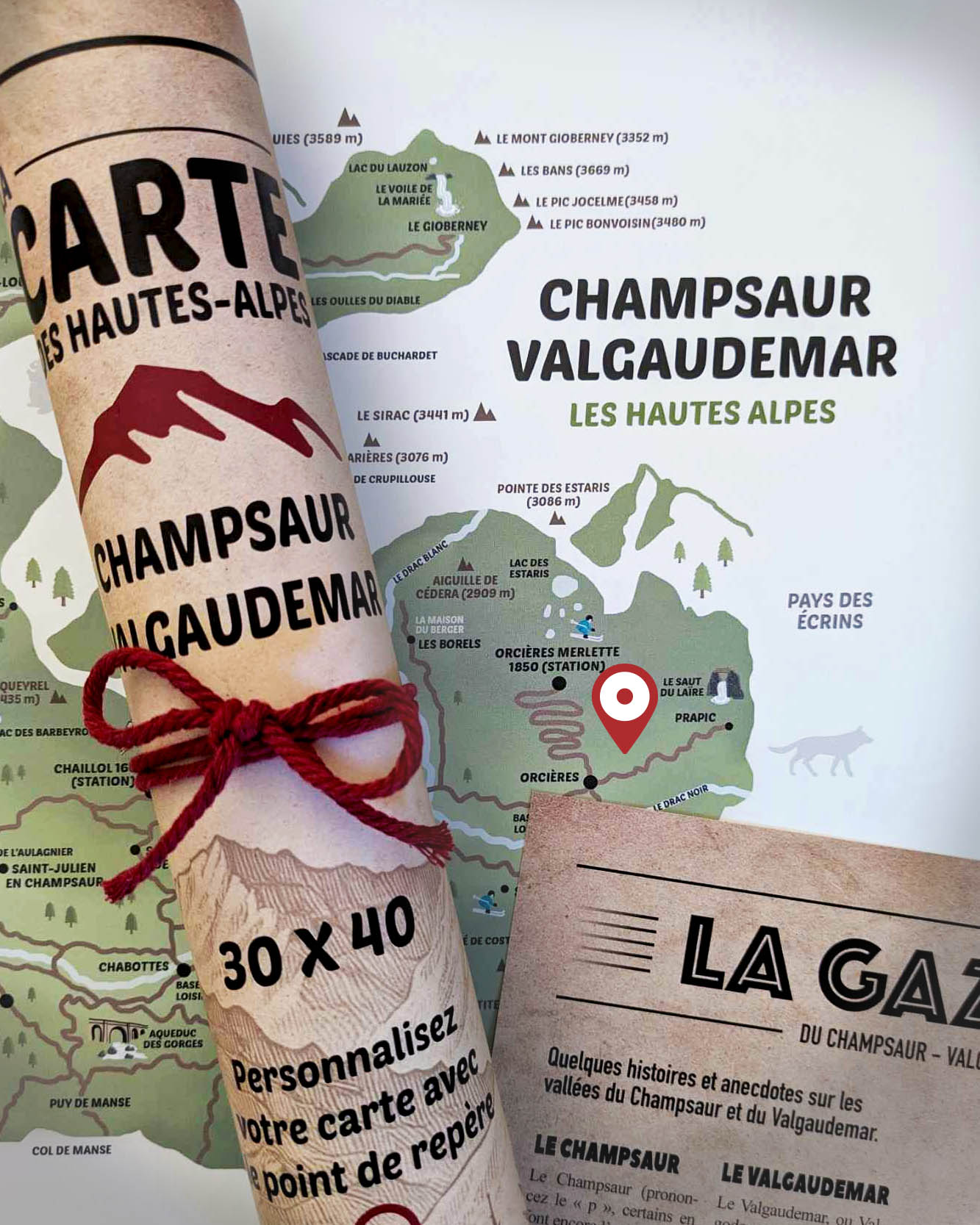 LA CARTE DU CHAMPSAUR VALGAUDEMAR