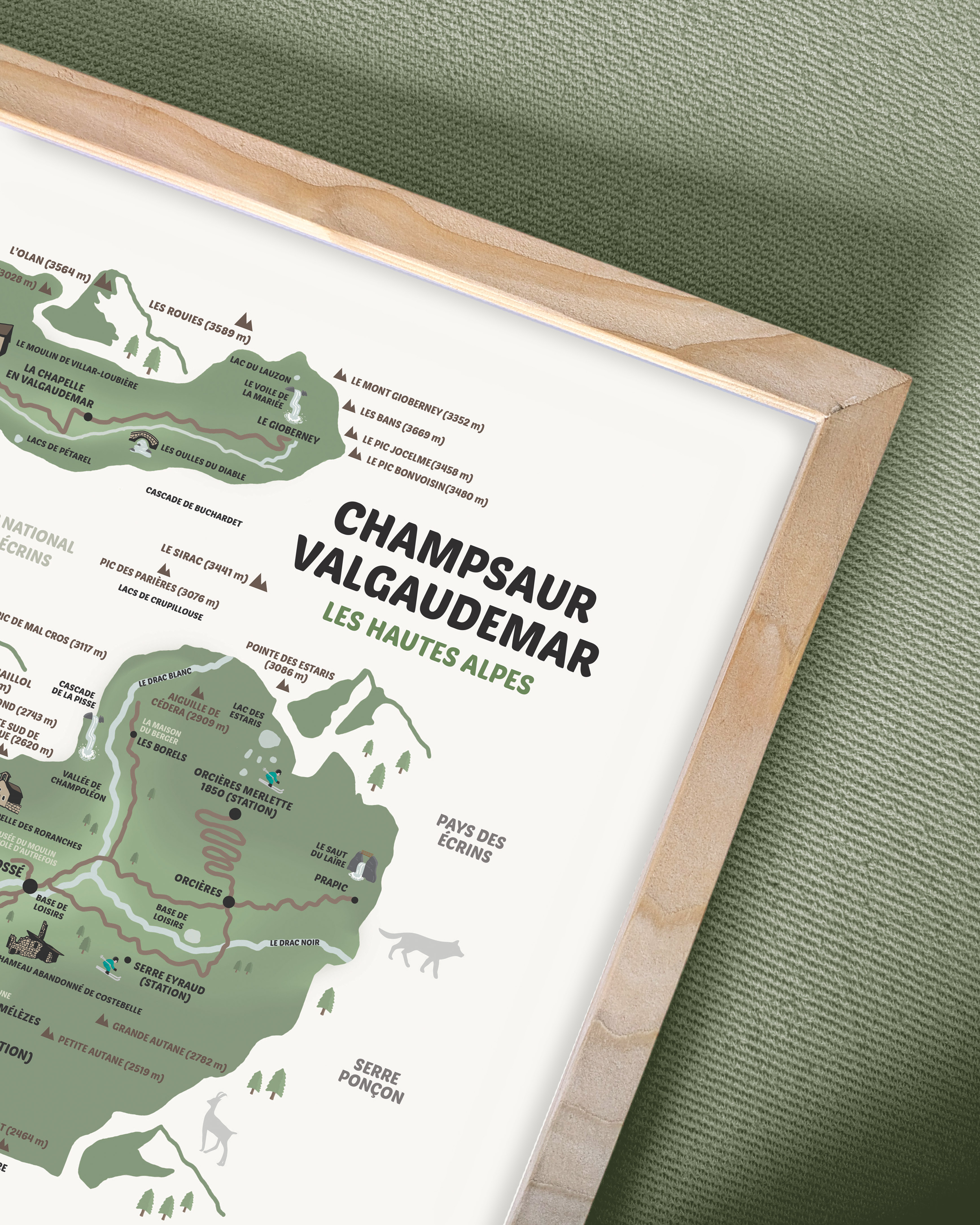 LA CARTE DU CHAMPSAUR VALGAUDEMAR