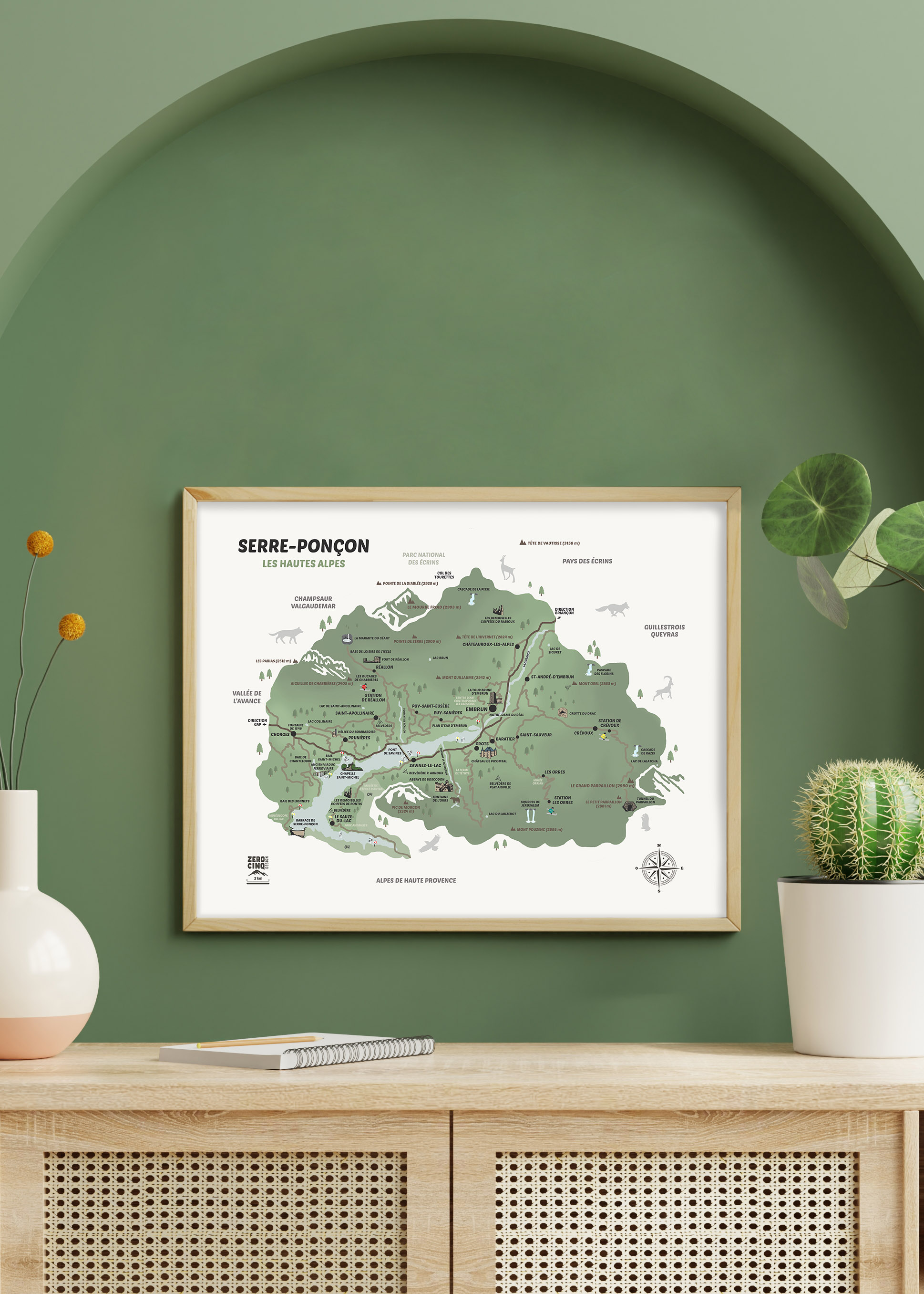 LA CARTE DE SERRE PONÇON