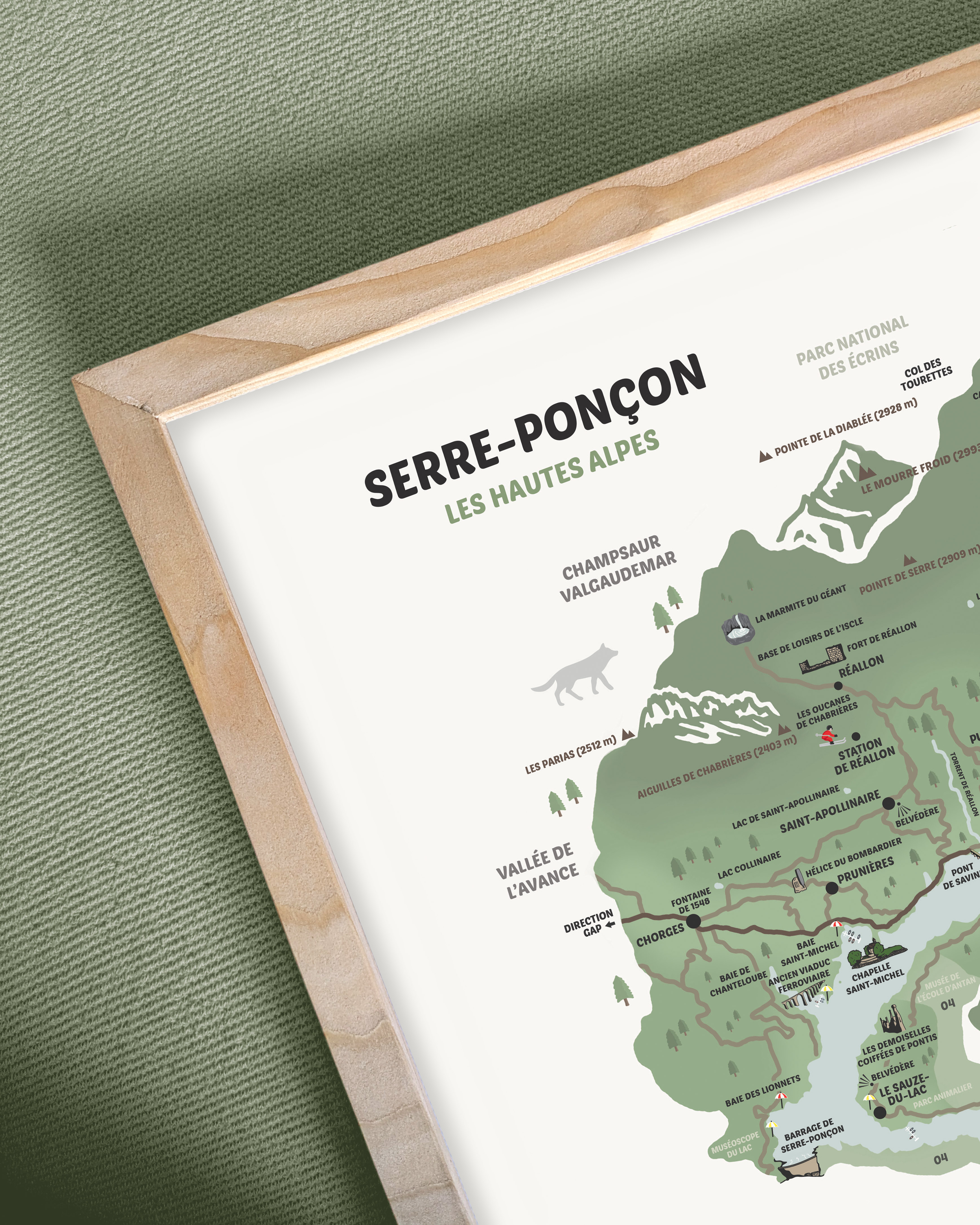 LA CARTE DE SERRE PONÇON