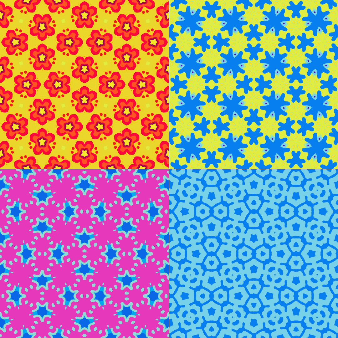 Flower Repeat Patterns Bundle 09