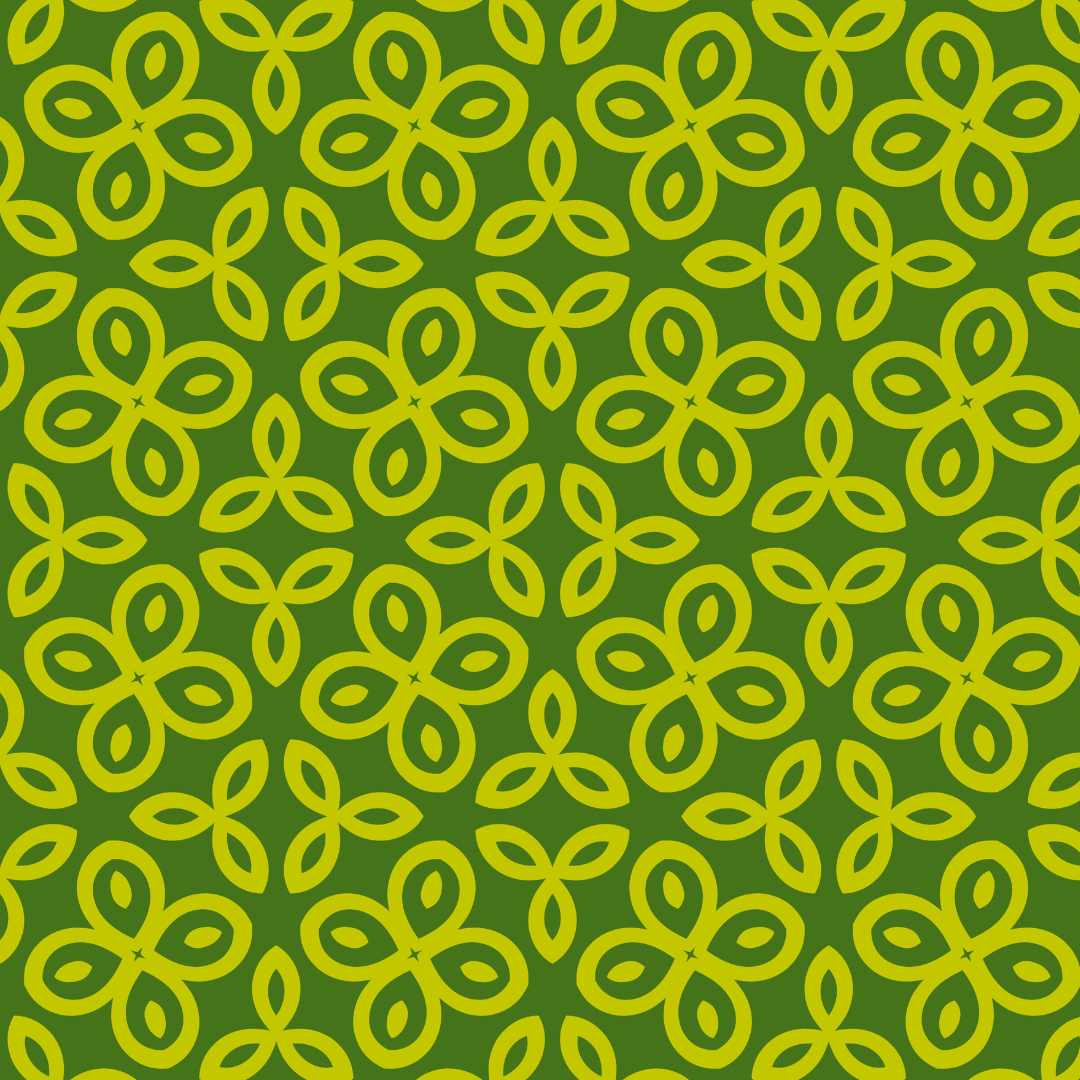 Green Floral Repeat Pattern
