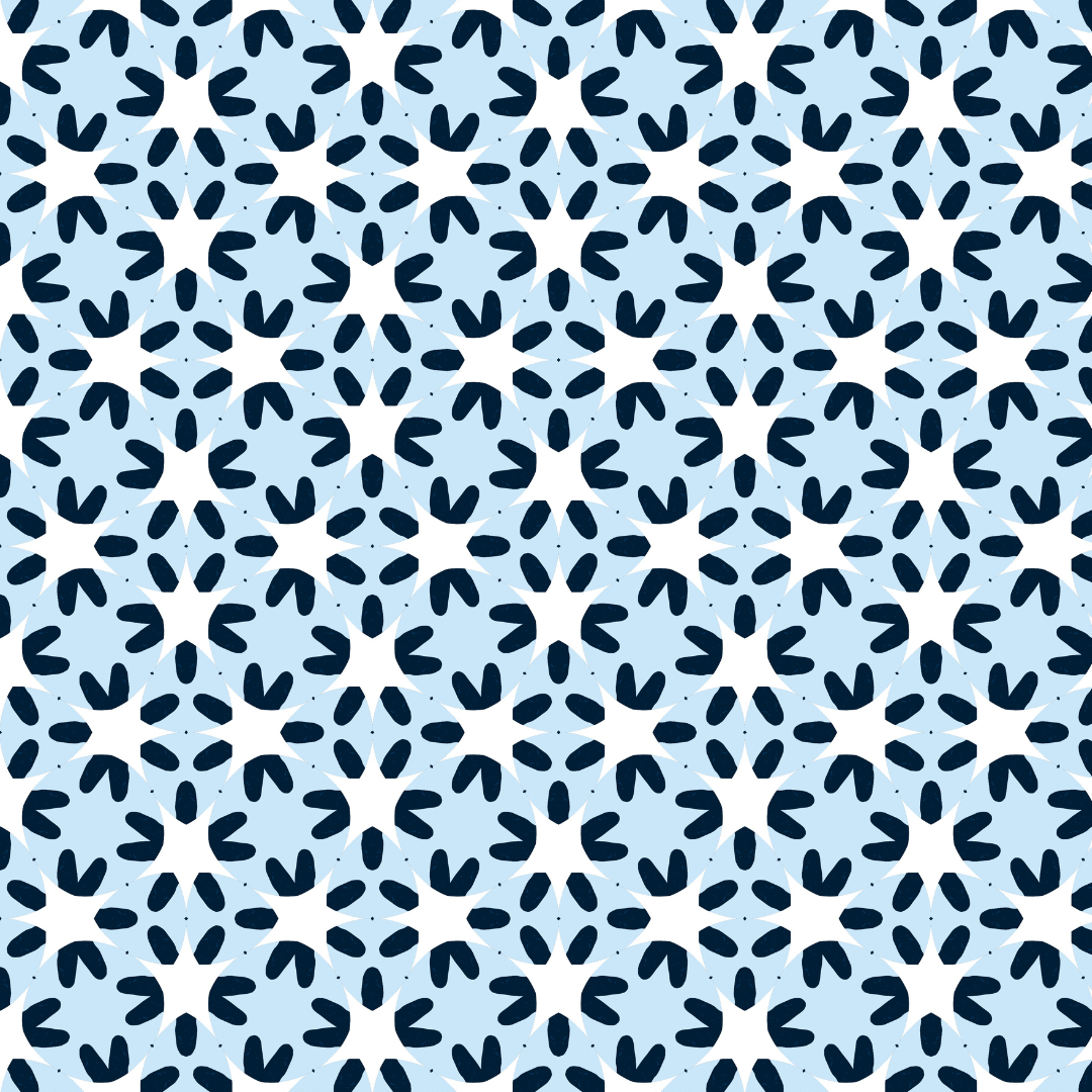 Light Blue Floral Repeat Pattern