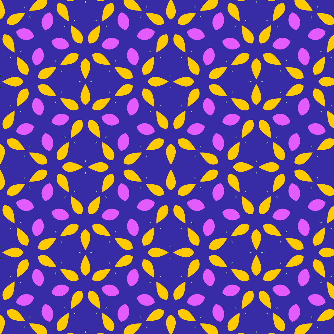 Neon Floral Repeat Pattern