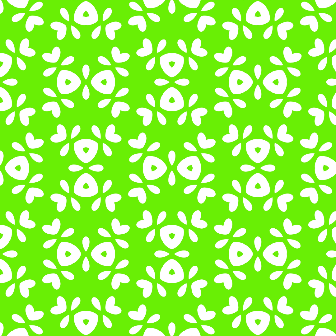 Green and White Repeat Pattern
